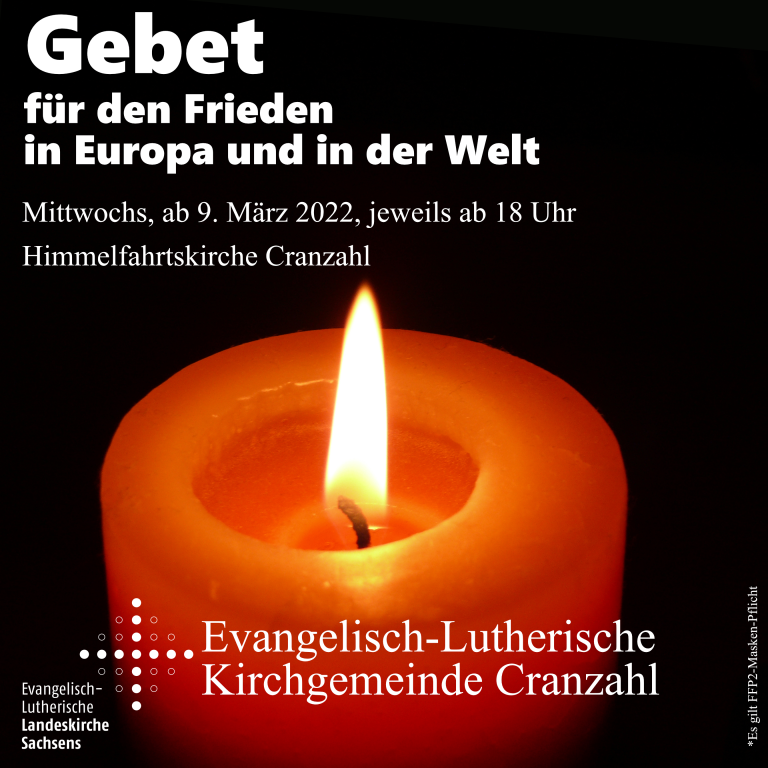 Mittwochs, 18 Uhr: Gebet für den Frieden in Europa und in der Welt
