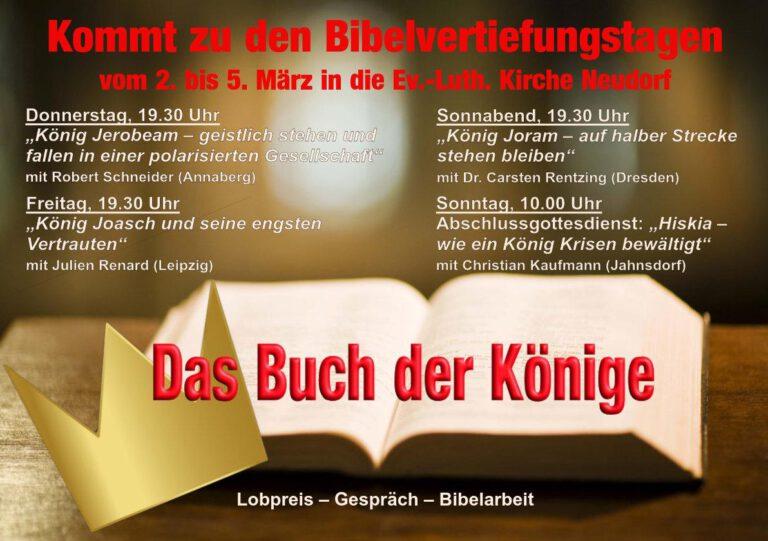 Bibelvertiefungstage 2023 in Neudorf